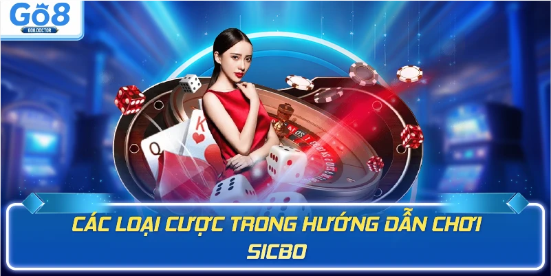 Các loại cược trong hướng dẫn chơi sicbo